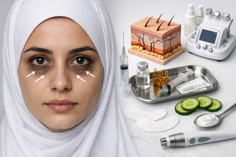 الهالات السوداء تحت العين: الأسباب الحقيقية وأفضل خيارات العلاج الطبية